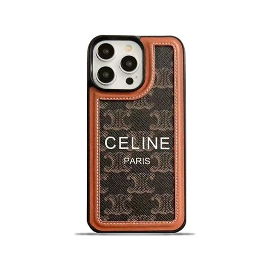 Designer Black Celine iPhone Case With Strap-SZ231124 Inspired