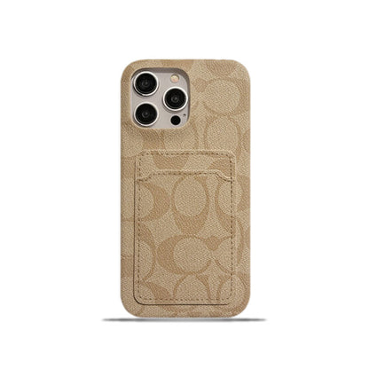 Designer Classic Coach iPhone Case With Card Holder White Inspired