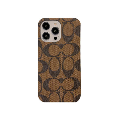 Designer Classic Coach iPhone Case Coffee -JDK241426 Inspired