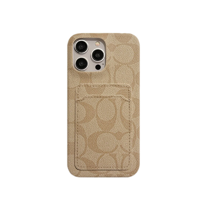 Designer Classic Coach iPhone Case With Card Holder White Inspired