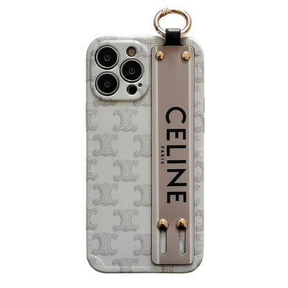 Designer Celine iPhone Case With Hand Strap