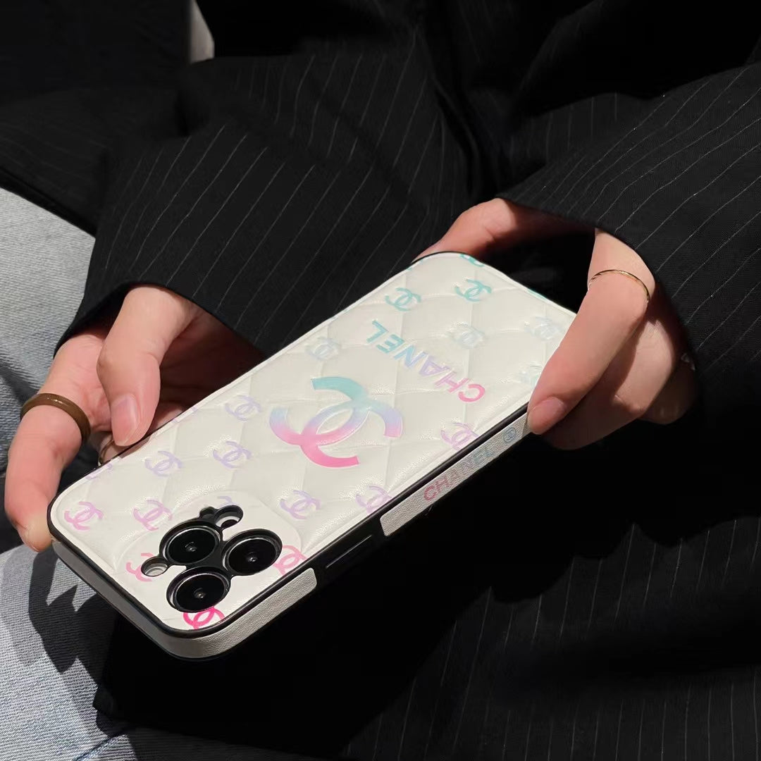 Embossed Chanel iPhone 16 Case: Classic Luxury Design