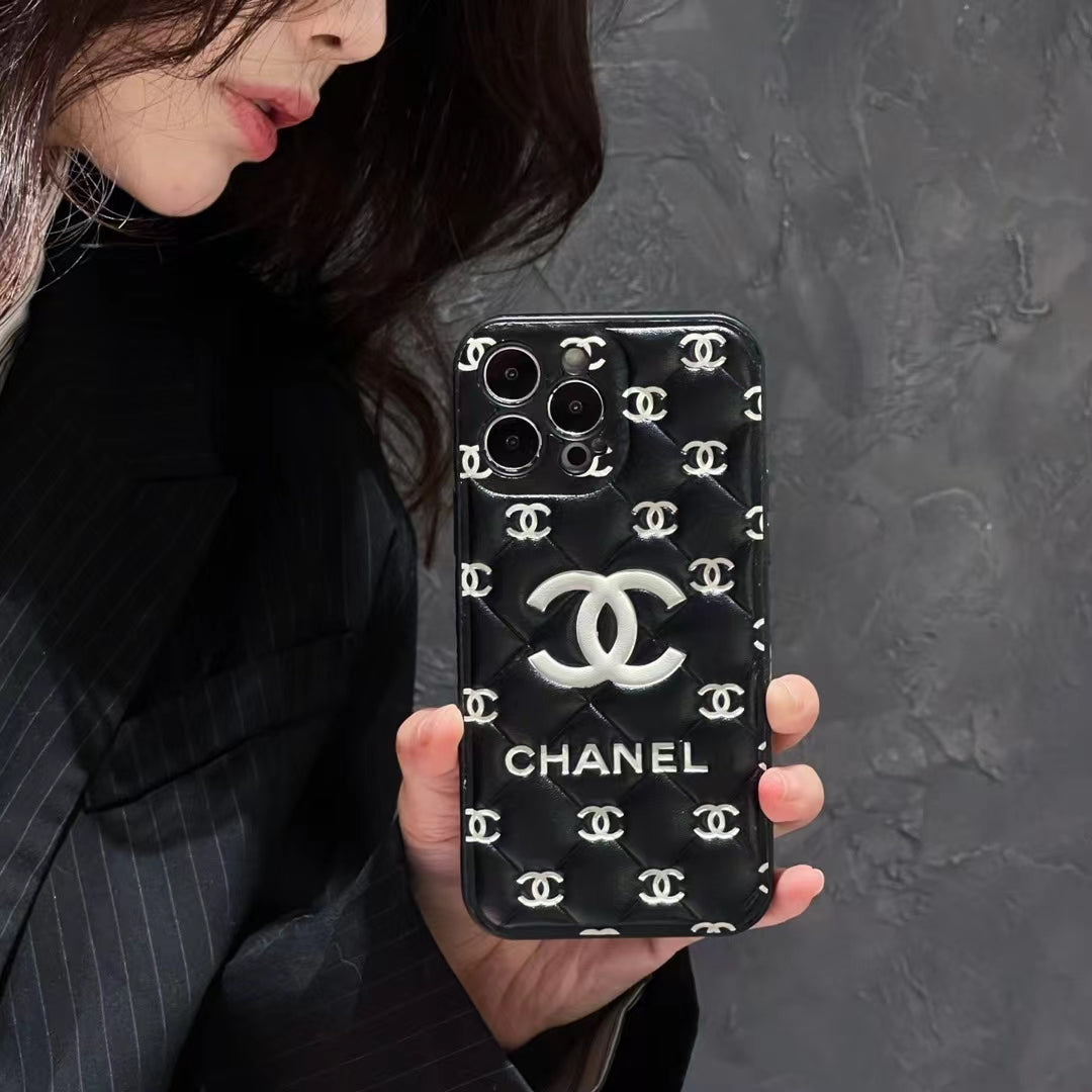 Embossed Chanel iPhone 16 Case: Classic Luxury Design