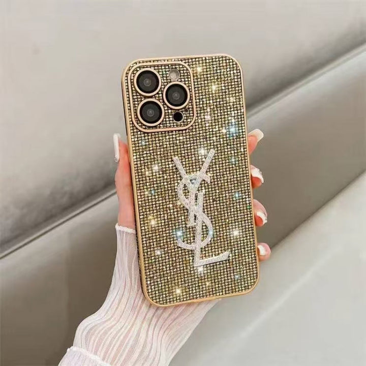 Inspired YSL Diamond IPhone Case