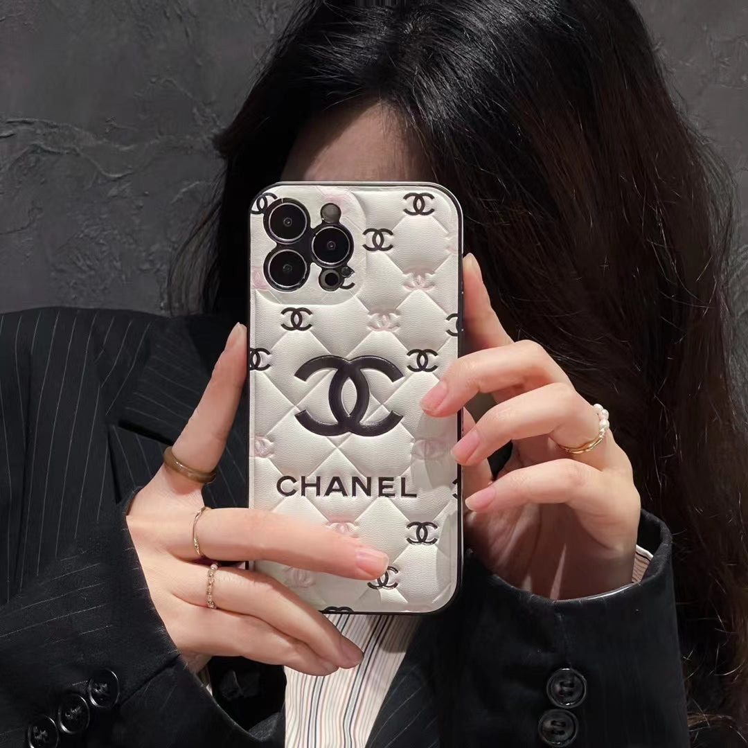 Embossed Chanel iPhone 16 Case: Classic Luxury Design