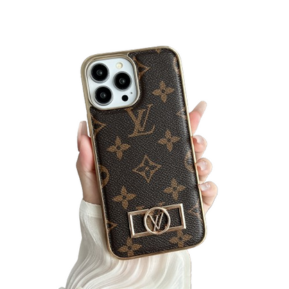 MONOGRAM CANVAS LEATHER LV IPHONE CASE