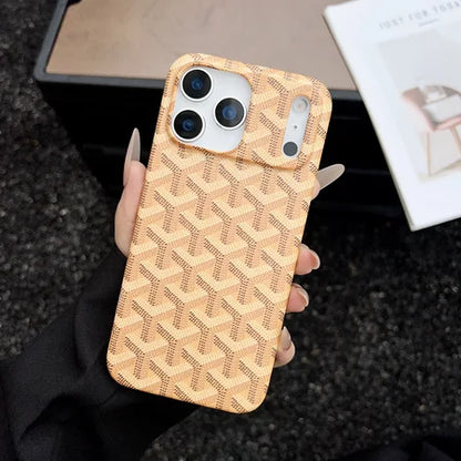 Luxury Goyard Vintage Case For iPhone 17/ 16/ 15/ 14