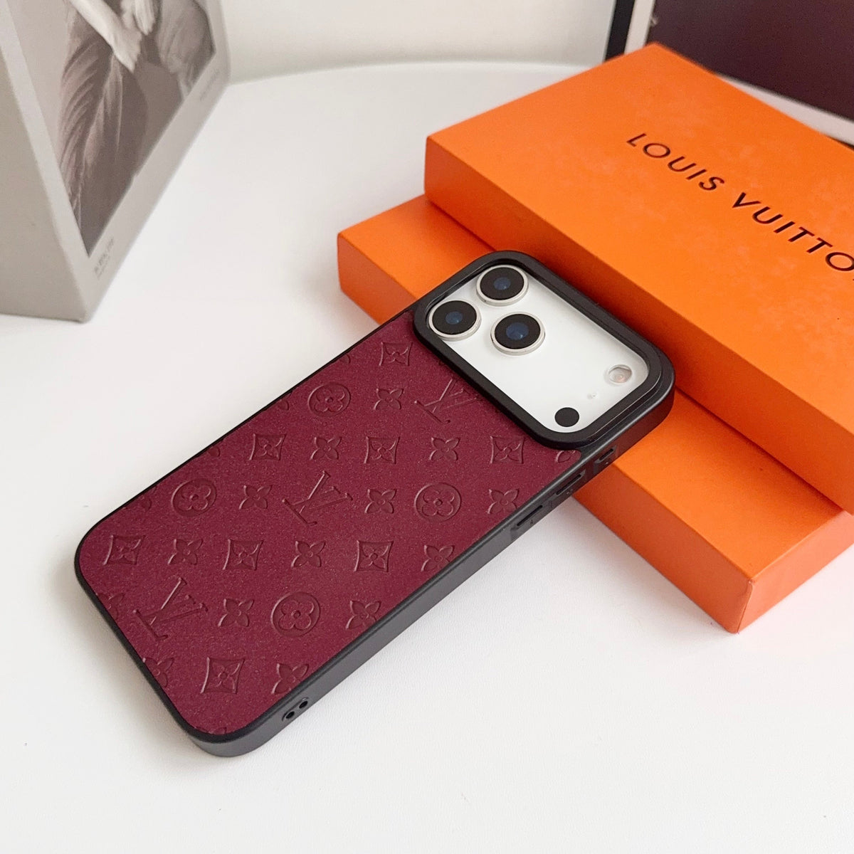 Lux LV Phone Case for iPhone 17 / 16 / 15 / 14 – Designer Luxury Inspired Cover