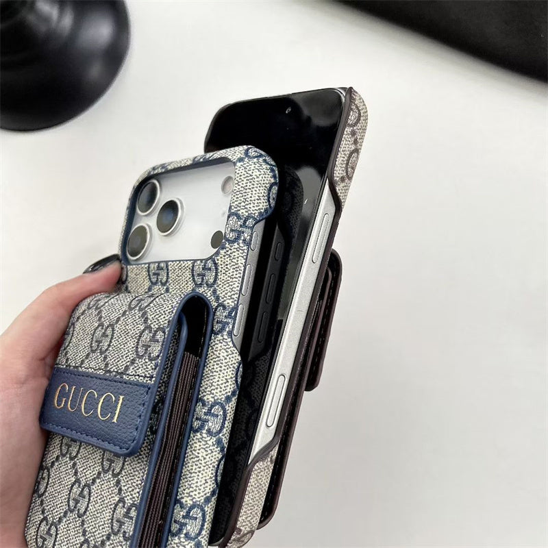 Design Gucci Luxe iPhone Case With Strap For iPhone 17 / 16 / 15 / 14