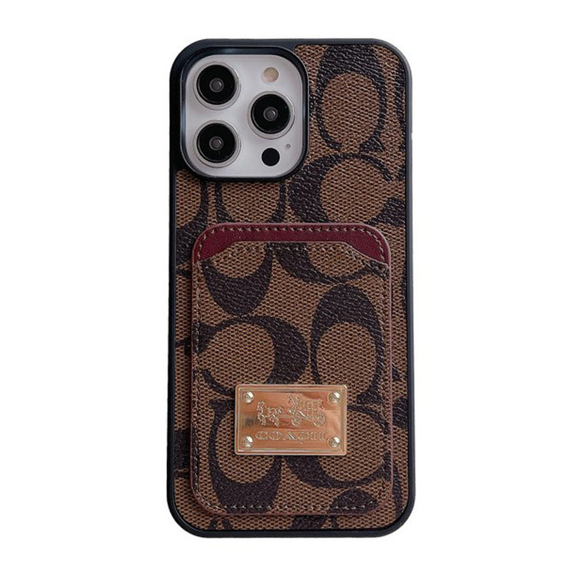 Luxury Coach Leather iPhone Case Inspired