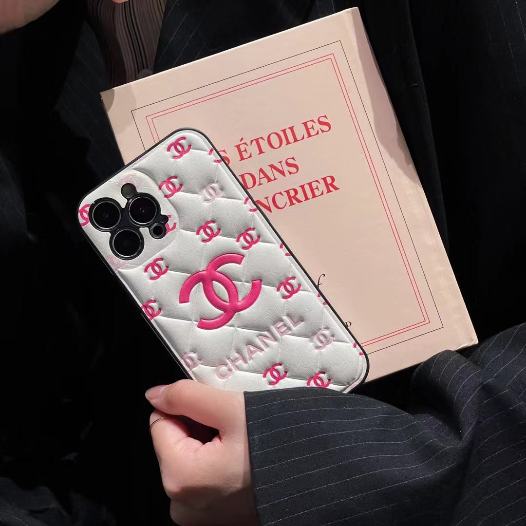 Embossed Chanel iPhone 16 Case: Classic Luxury Design