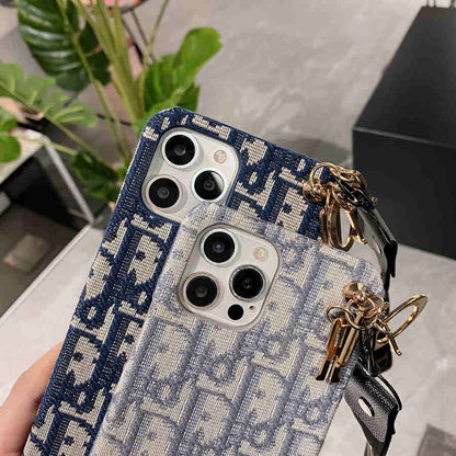 Dior Phone Case With Hand Strap – Protective Shockproof Phone Case