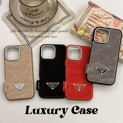 Elegant Prada Apple iPhone 16 Case