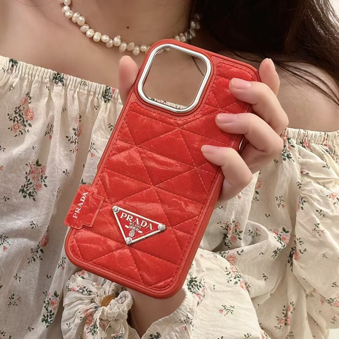 Elegant Prada Apple iPhone 16 Case