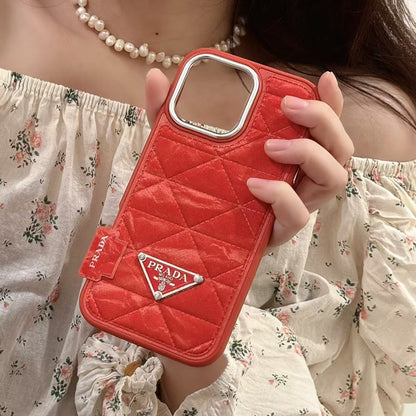 Elegant Prada Apple iPhone 16 Case
