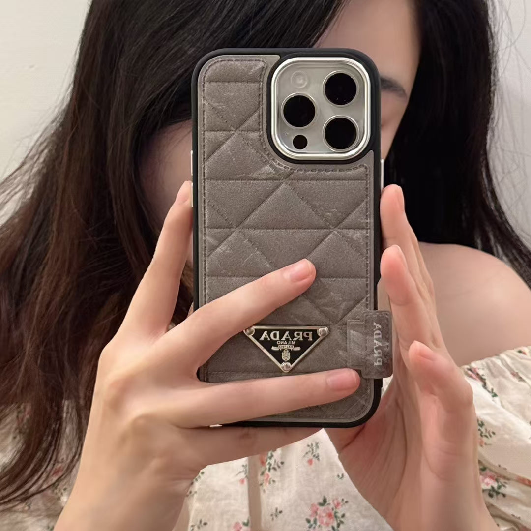 Elegant Prada Apple iPhone 16 Case