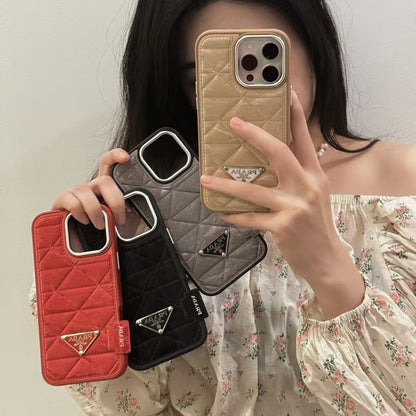 Elegant Prada Apple iPhone 16 Case