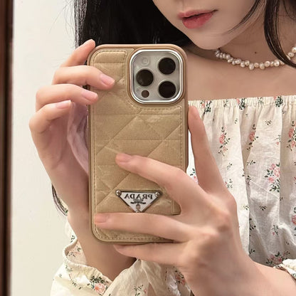 Elegant Prada Apple iPhone 16 Case