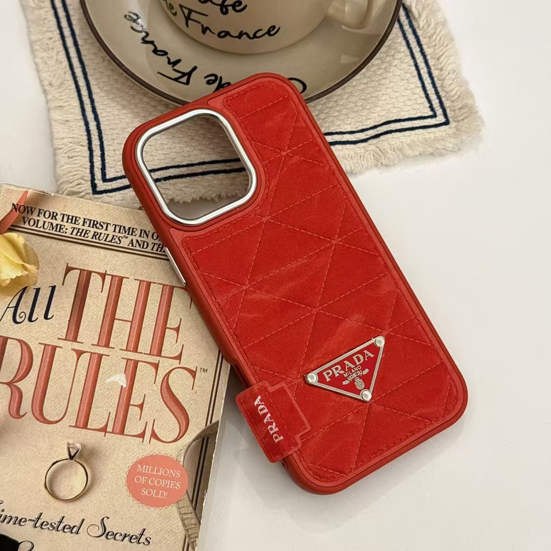Elegant Prada Apple iPhone 16 Case
