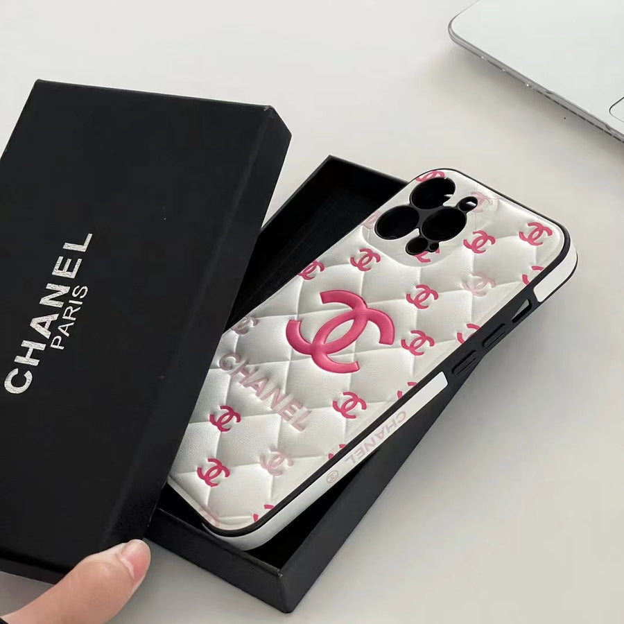 Embossed Chanel iPhone 16 Case: Classic Luxury Design