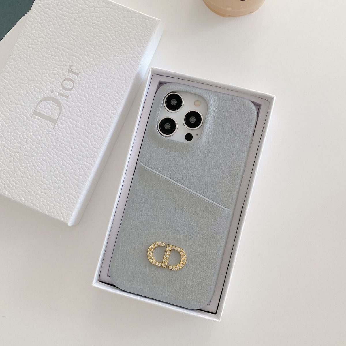 Designer Dior Leather iPhone Case Multi Colors
