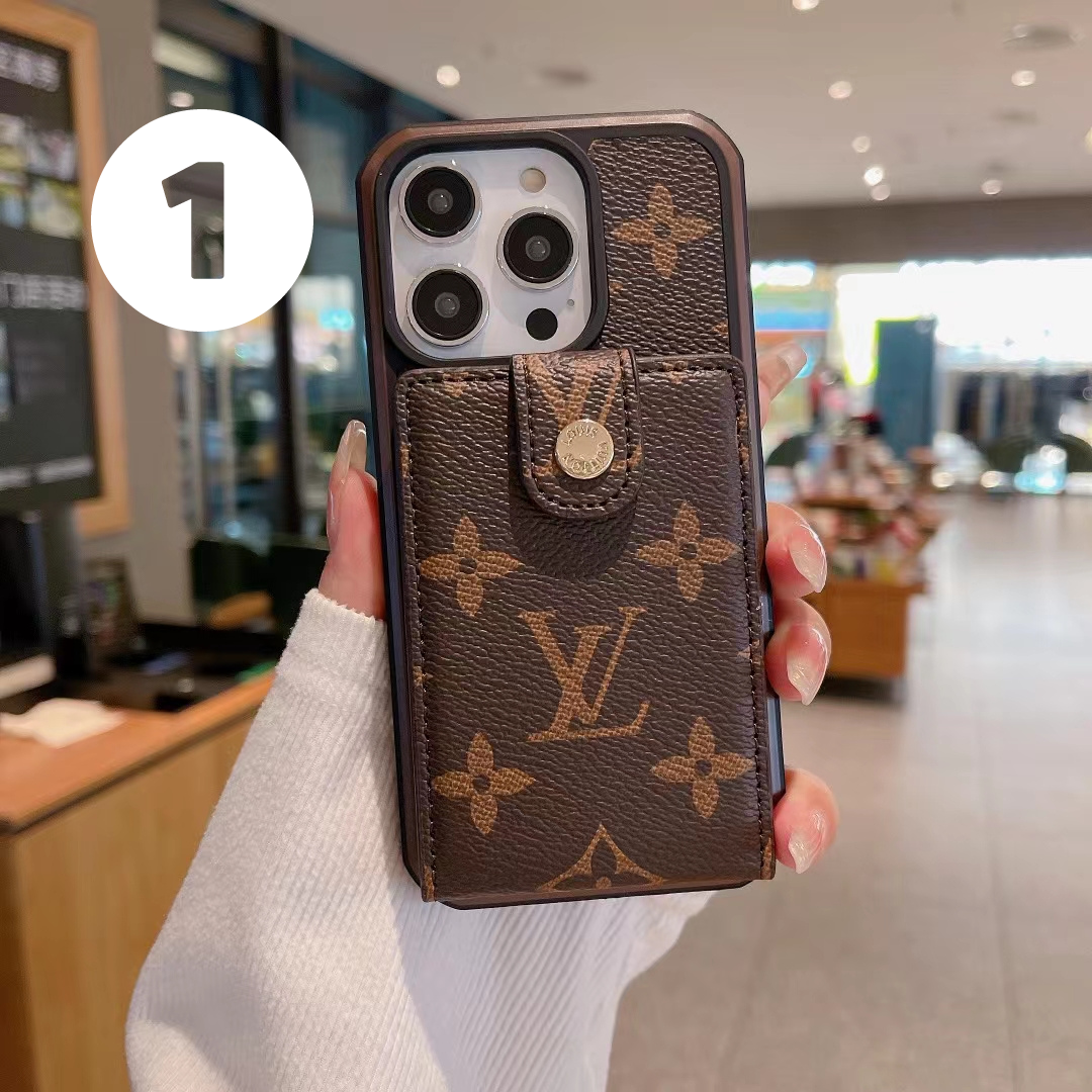 Premium Designer Louis Vuitton Phone Wallet – Slim Clear Phone Case