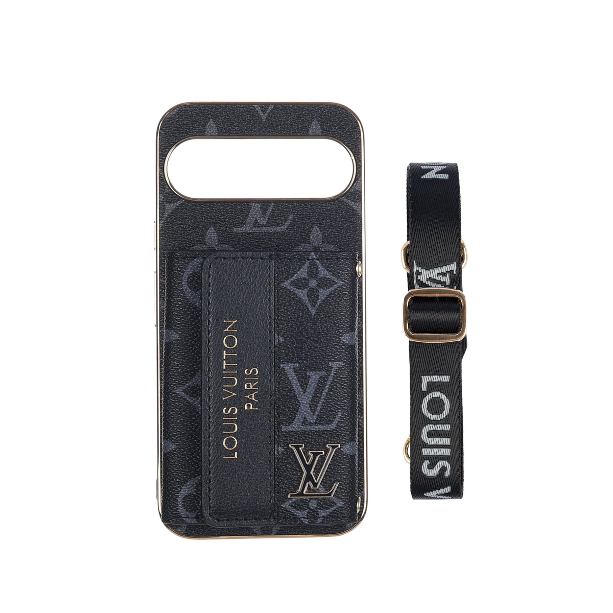 Designer Louis Vuitton Google Pixel phone case With Crossbory Strap