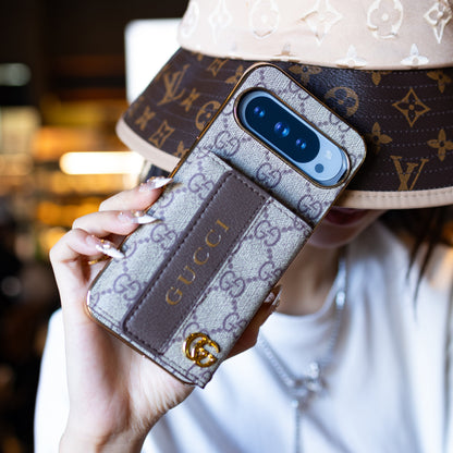 Designer Louis Vuitton Google Pixel phone case With Crossbory Strap