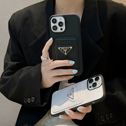 Luxurious Prada leather iPhone case