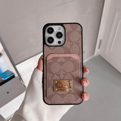Luxury Coach Leather iPhone Case Inspired
