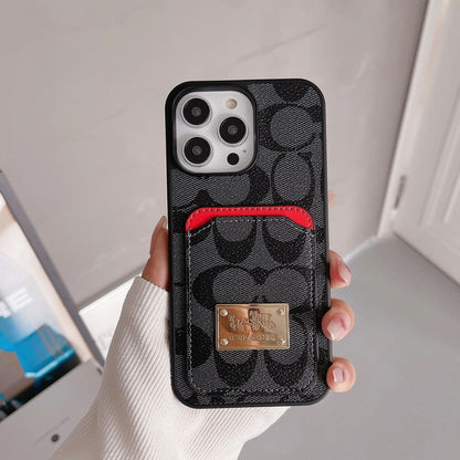 Luxury Coach Leather iPhone Case Inspired
