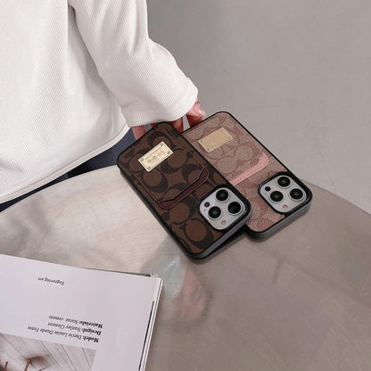 Luxury Coach Leather iPhone Case Inspired