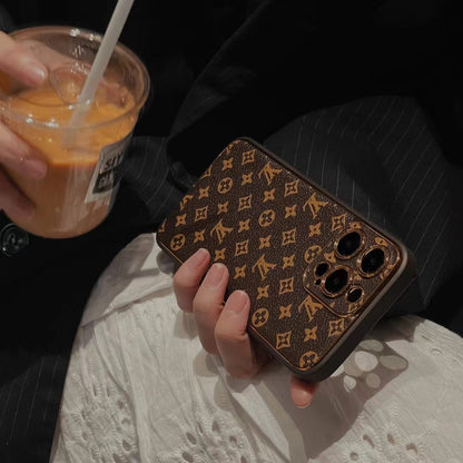 Luxury Designer Brown Louis Vuitton IPhone Case