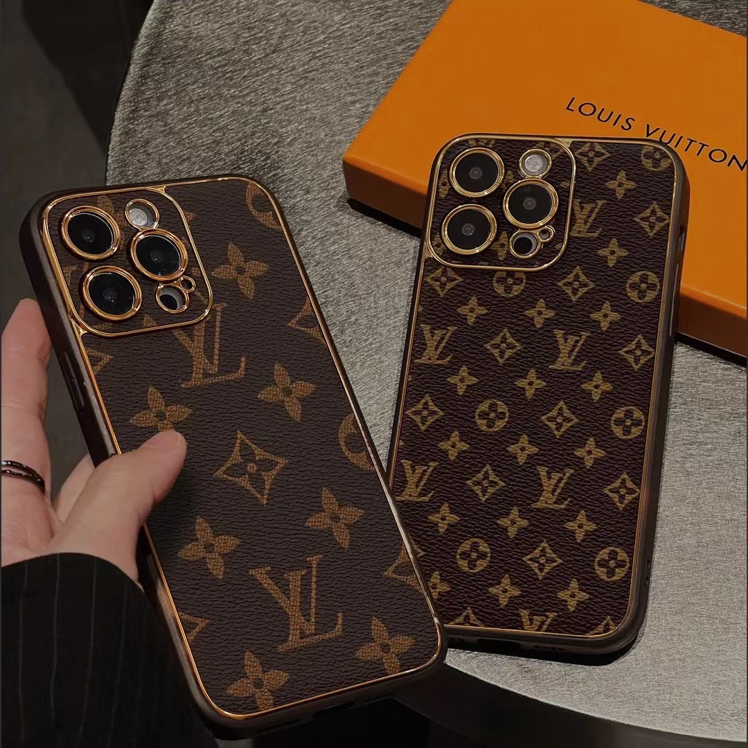 Luxury Designer Brown Louis Vuitton IPhone Case