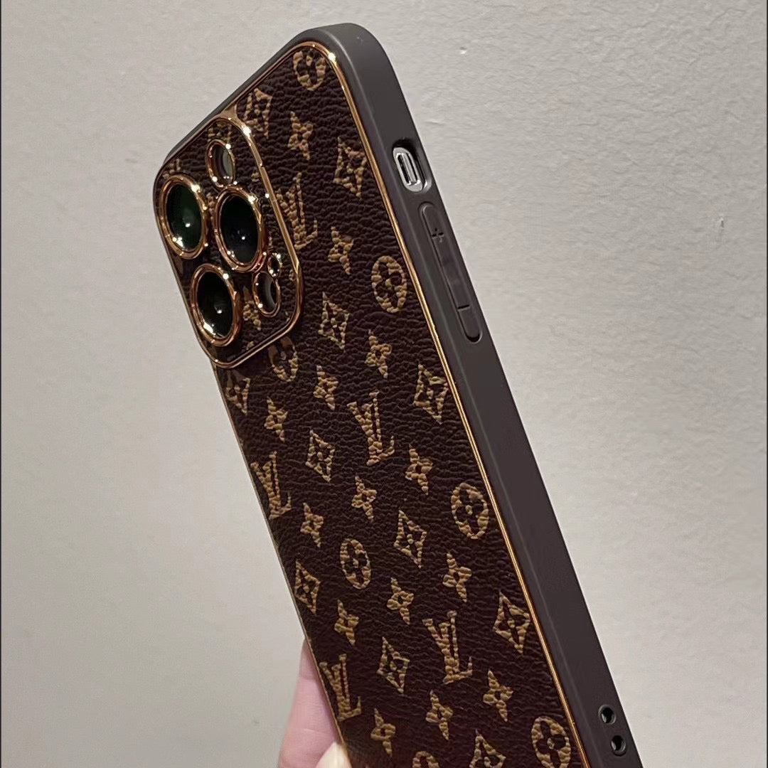 Luxury Designer Brown Louis Vuitton IPhone Case