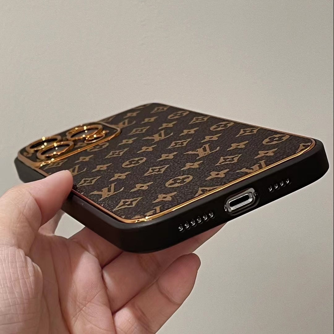 Luxury Designer Brown Louis Vuitton IPhone Case