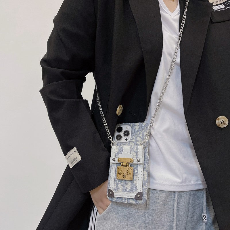 Designer Dior Card Bag Fabric iPhone Case
