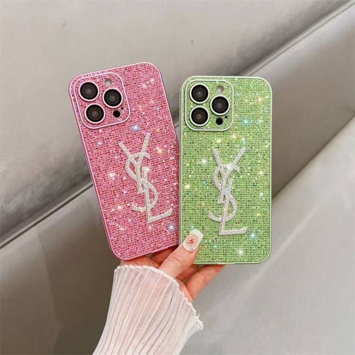 Inspired YSL Diamond IPhone Case