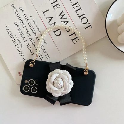 Chanel Camellia Phone Case – Luxury Designer Phone Case with strap