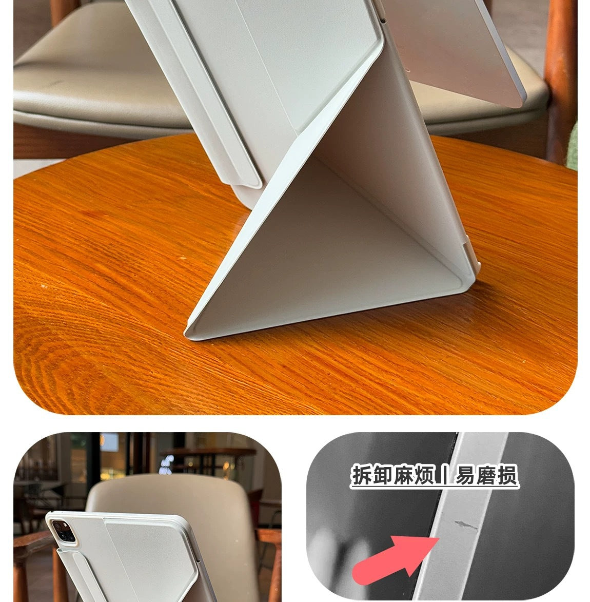 2026 Suitable for Ipad11 Generation Magnetic Double-Sided Clip Protective Case Y-Fold Air8 Anti-Fall and Anti-Bending Mini7 Tablet Case