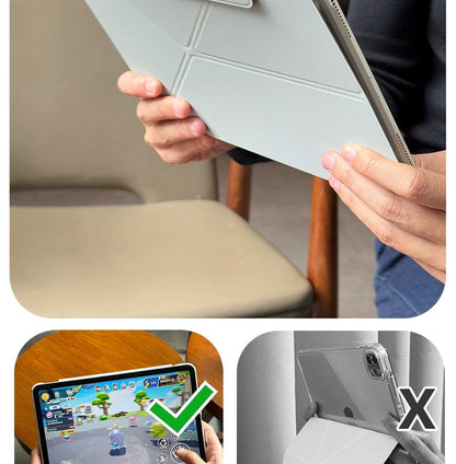 2026 Suitable for Ipad11 Generation Magnetic Double-Sided Clip Protective Case Y-Fold Air8 Anti-Fall and Anti-Bending Mini7 Tablet Case