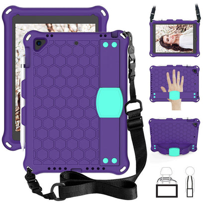 Applicable to iPad air4 10.9 honeycomb protective case ipad9.7 tablet computer case 10.2 strap protective case