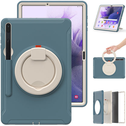 Suitable for Samsung Tab S7 S8 silicone drop-resistant tablet case PC bracelet rotating bracket S7Plus protective case