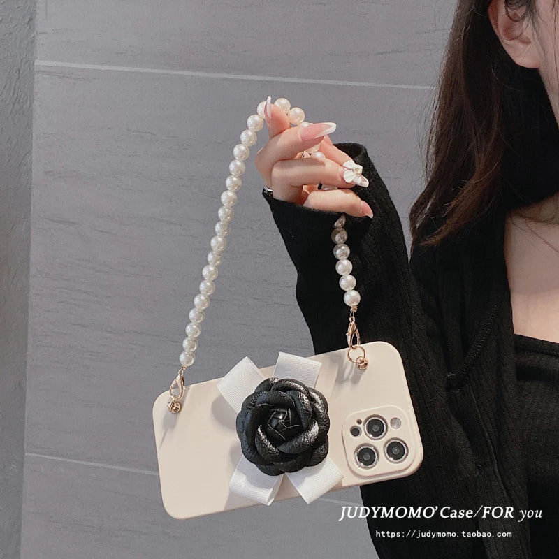 Chanel Camellia Phone Case – Luxury Designer Phone Case with strap