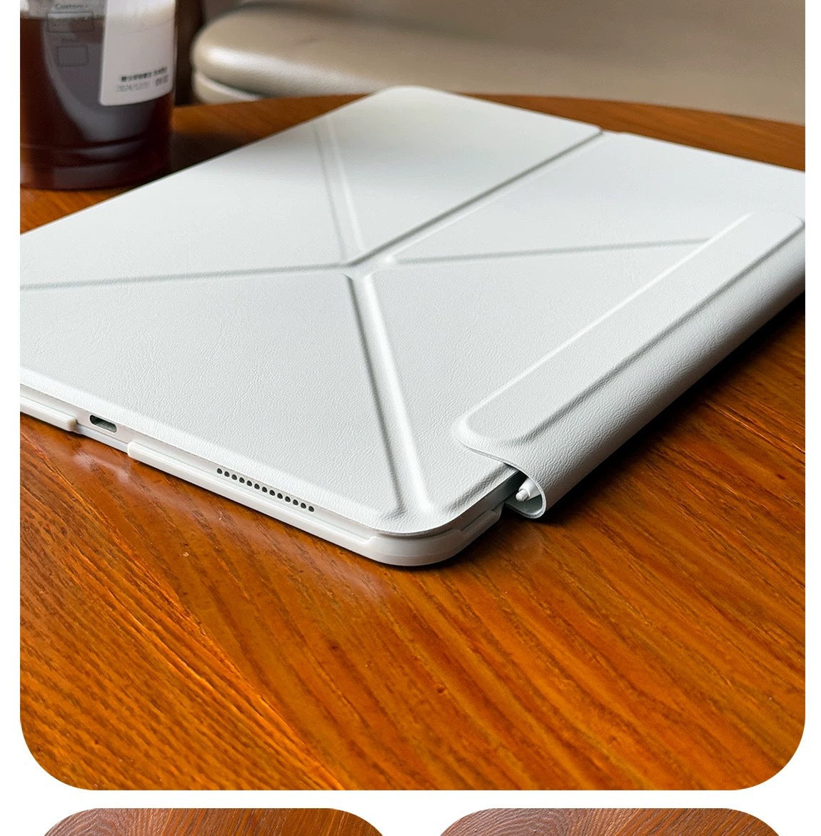 2026 Suitable for Ipad11 Generation Magnetic Double-Sided Clip Protective Case Y-Fold Air8 Anti-Fall and Anti-Bending Mini7 Tablet Case