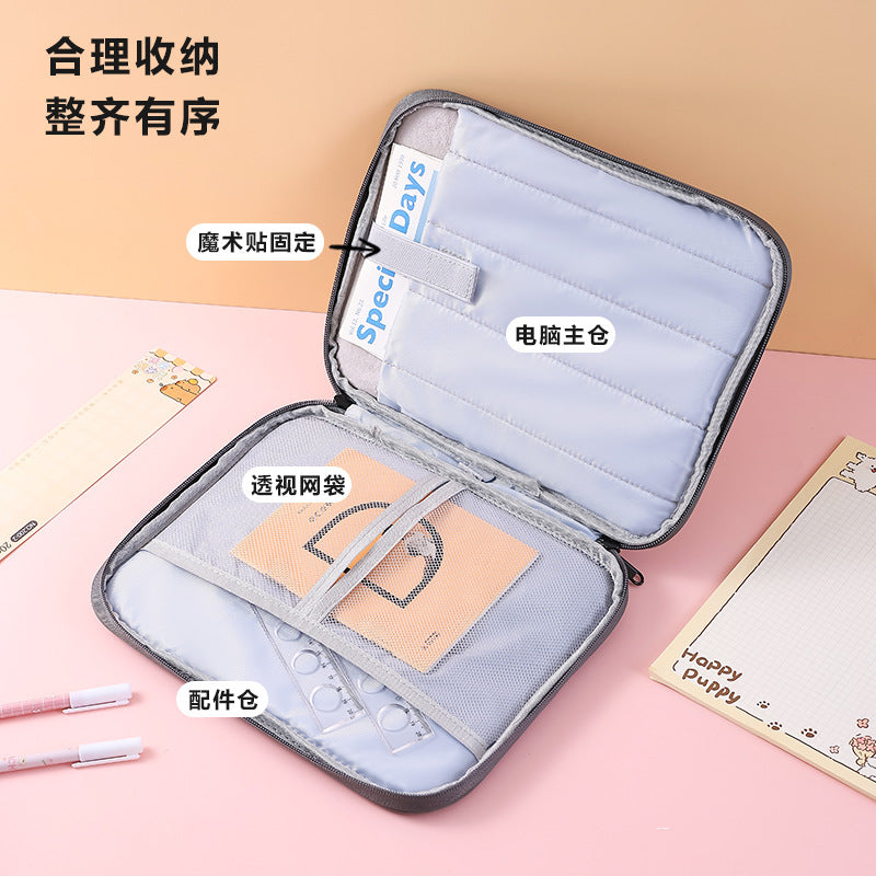 iPad Tablet PC Bag High-end Sense Male and Female Student Universal Portable High-value Computer Protection Bag Portable Lightweight