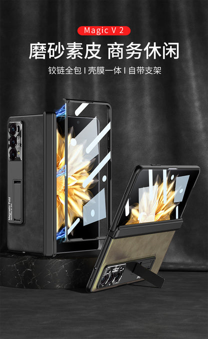 For Honor MagicV2 Phone Case Folding Screen Magnetic Hinge V2 Anti-Drop Protection Full Covering Case Fashion