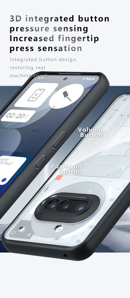 Clear Case For Nothing Phone 3a Cover Nothing Phone 3a Fundas Hard PC Camera Protector Shockproof Back Case For Nothing Phone 3a