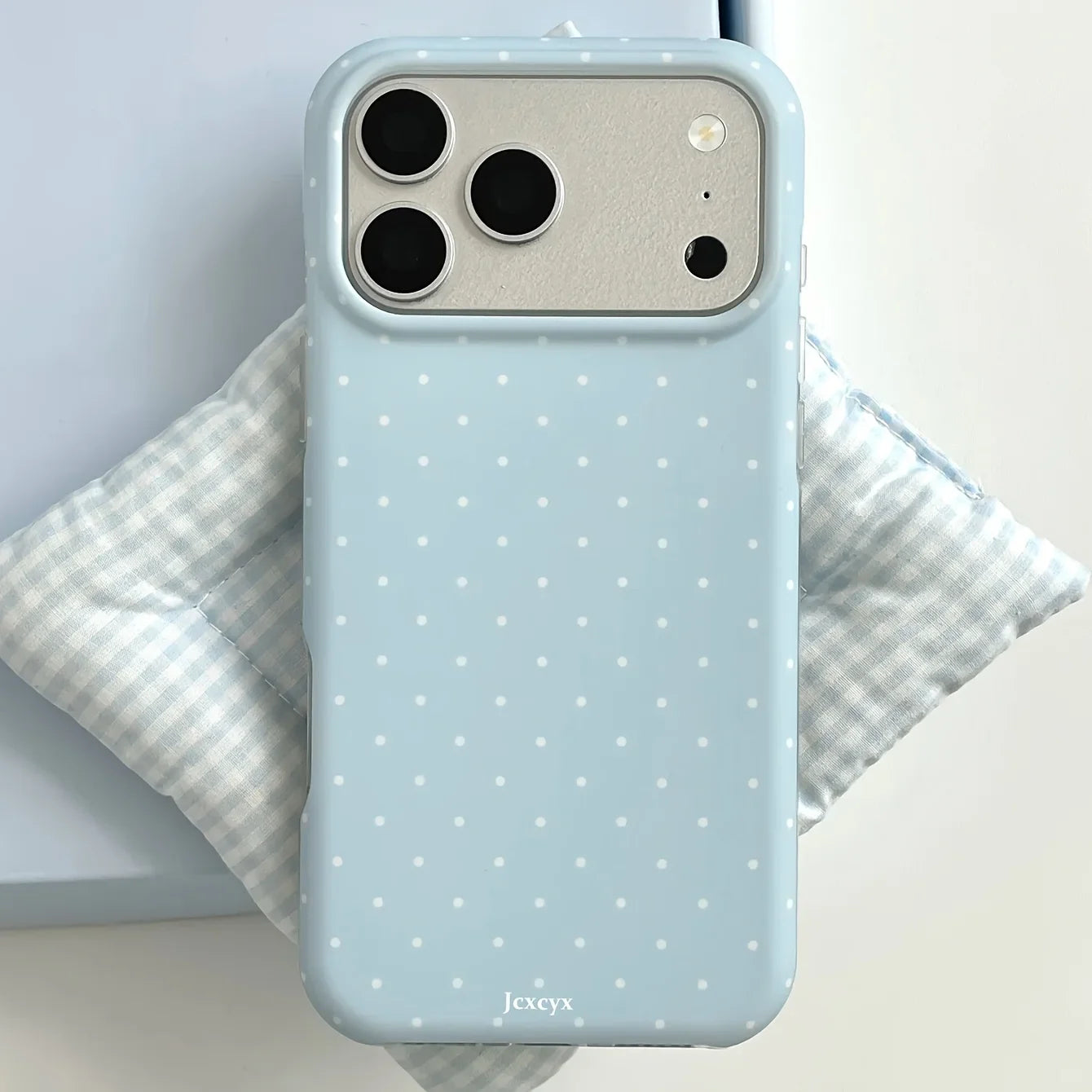 Cute polka dot contrasting phone case suitable for iPhone 17 16 15 14 13 12 11 Pro/Max/Plus anti drop and shockproof back cover