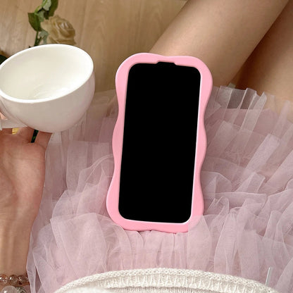 Cute Pink Bowknot Phone Case For iPhone 16 15 14 13 Pro Max 15 plus Shockproof Lovely Anti Drop Silicone Soft Cover Case Funda